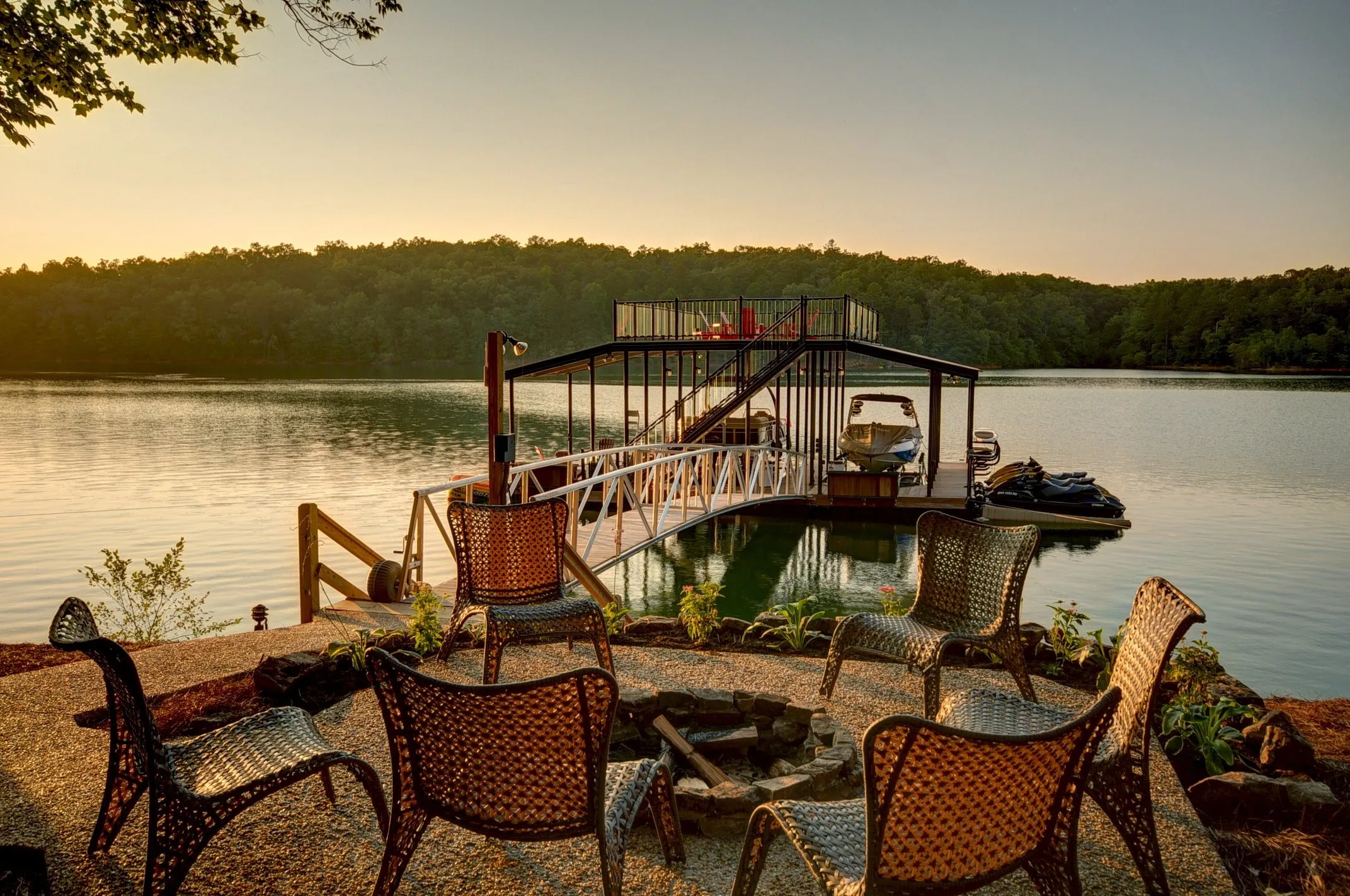 Wahoo Docks aluminum floating dock system installation